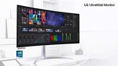 شركة « LG »  تنتج شاشة منحنية عريضة للغاية