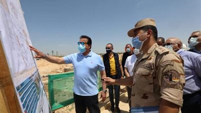 وزير التعليم العالي يتفقد إنشاءات المجمع الأكاديمي الجديد للجامعة المصرية اليابانية للعلوم والتكنولوجيا