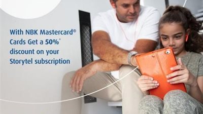 بنك الكويت الوطني يتيح خصم 50% من « Storytel» لحاملي بطاقات ماستر كارد