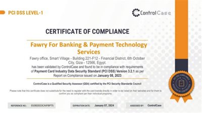 فوري تحصل على شهادة PCI-DSS لتأمين بطاقات الدفع للسنة التاسعة على التوالي