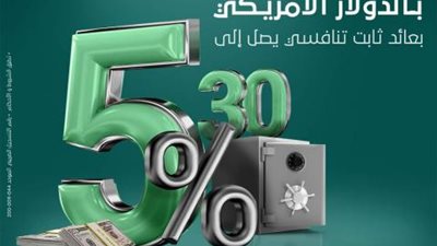 بعائد 5.30%..البنك العربي الأفريقي الدولي يطرح شهادات ”جرين يبرلز” الدولارية