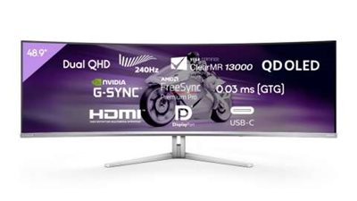 شاشات الألعاب الإلكترونية ”فيليبس” Evnia QD OLED مزودة بمعدل تحديث 240 هرتز، صوت DTS، إضاءة Ambiglow، واتصال USB-C، متاحة الاَن بالشرق الأوسط