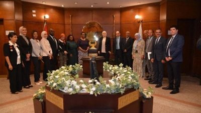 رشا عبد العال تستقبل وفد منتدى إدارة الضرائب الأفريقي في مركز التدريب بالمعادي