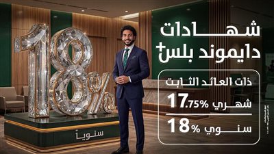 بعائد ثابت يصل إلى 18%.. بنك التعمير والإسكان يطرح شهادة «دايموند بلس» لتنمية المدخرات بثقة