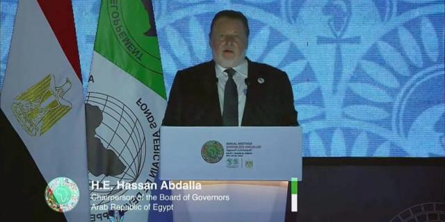 د. حسن عبدالله محافظ البنك المركزي أثناء القمة الأفريقية 