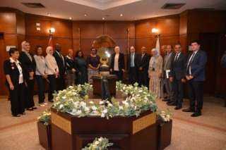رشا عبد العال تستقبل وفد منتدى إدارة الضرائب الأفريقي في مركز التدريب بالمعادي
