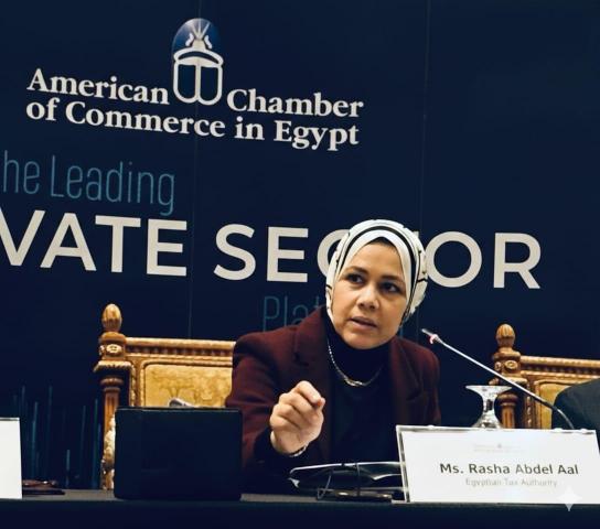 رشا عبد العال رئيس مصلحة الضرائب المصرية 