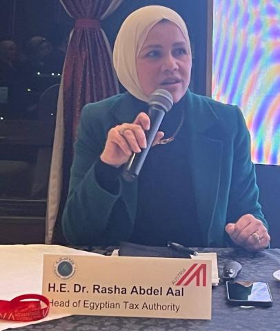 رشا عبد العال رئيس مصلحة الضرائب المصرية 